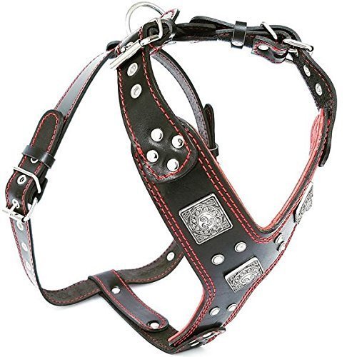 Bestia |EROS| Leder Brustgeschirr für grosse Hunde. Bis 145 cm Brustumfang. 100% Leder. Handgefertig