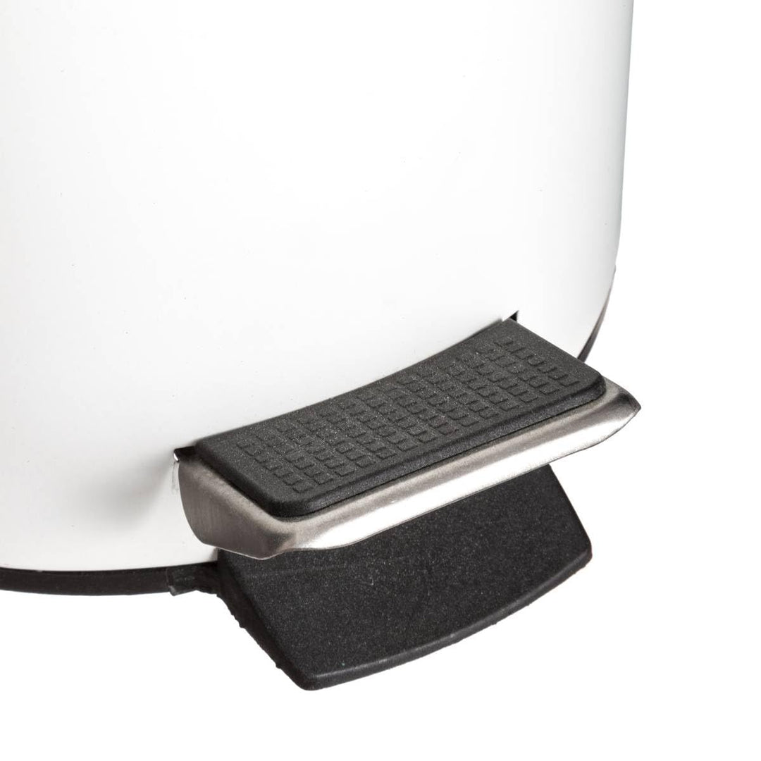 5five - mülleimer mit bambusdeckel 3l naturéo weiss