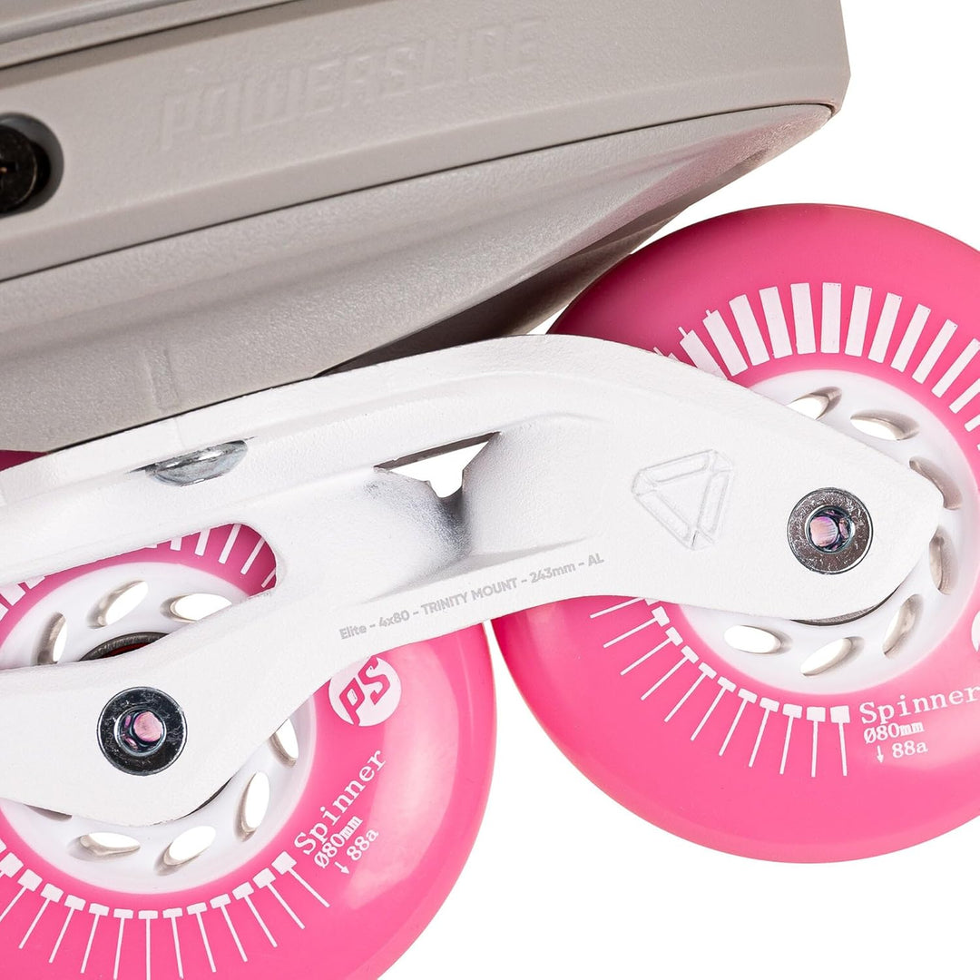 Powerslide Inline Skate Next SL Pink 80, für Urban ud Fitness, für Damen 40-41, 40-41