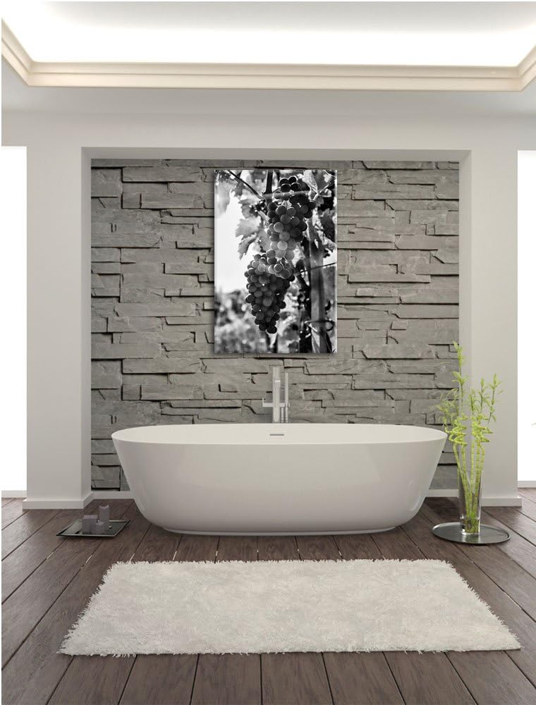 Pixxprint Weinberg im Abendlicht/Format: 100x70cm / Leinwandbild fertig bespannt Wandbild Kunstdruck
