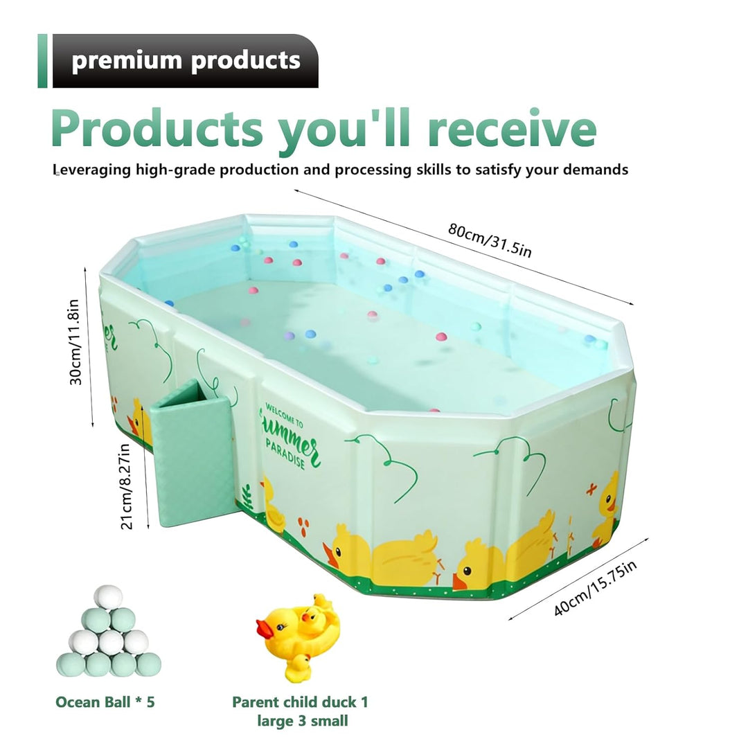 Faltbare Badewanne Für Kinder, Baby Badewanne Faltbare, Grosse Kleinkindbadewanne, Tragbare Badewann