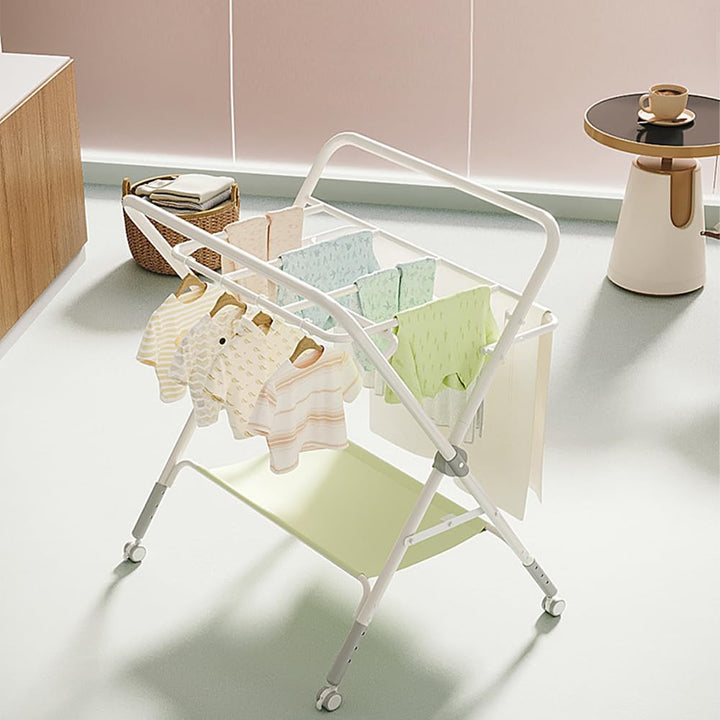 Baby Wickelkombi, Klappbare Wickelkommode, Mobil Wickeltisch für Neugeborene und Kleinkinder, Baby W