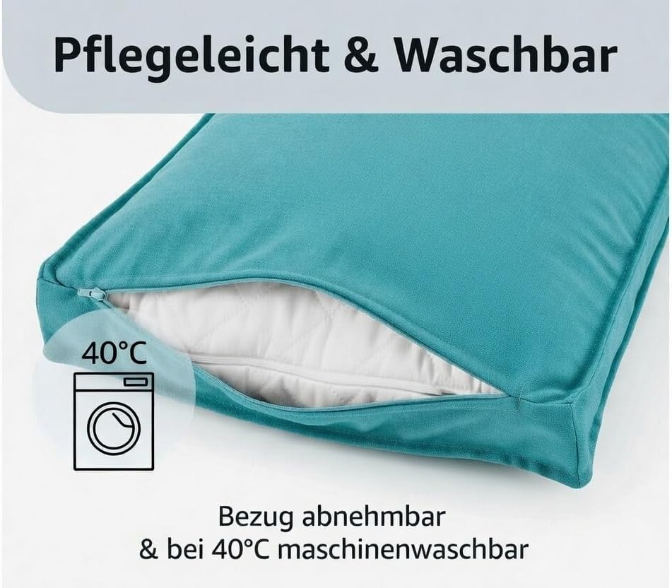 H.O.C.K. Sitzkissen Outdoor Stuhlkissen Classic Uni – UV-beständig, wasserabweisend, Fleckschutz – G