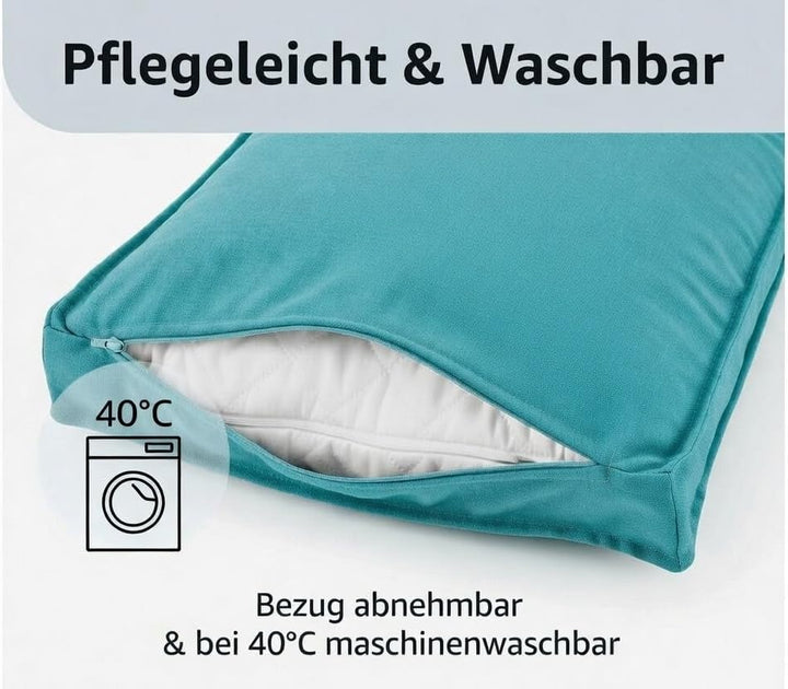 H.O.C.K. Sitzkissen Outdoor Stuhlkissen Classic Uni – UV-beständig, wasserabweisend, Fleckschutz – G