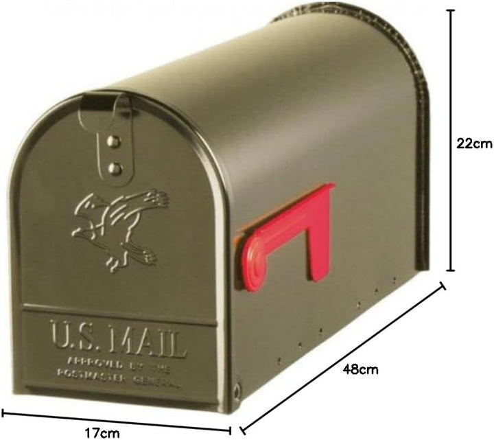 Vamundo Elite Briefkasten aus Stahl, Grösse T1, bronzefarben