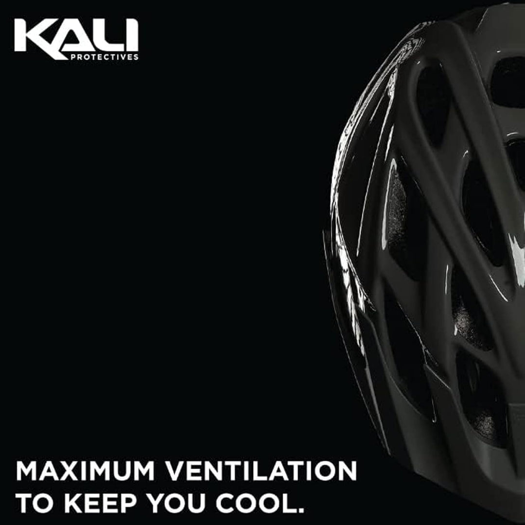 Kali Chakra Solo Helm schwarz 2022 Fahrradhelm Blau 58-62, Blau 58-62