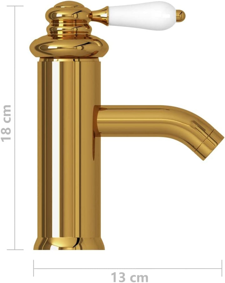 vidaXL Waschtischarmatur Bad Wasserhahn Waschbecken Waschtisch Armatur Mischbatterie Badarmatur Bade