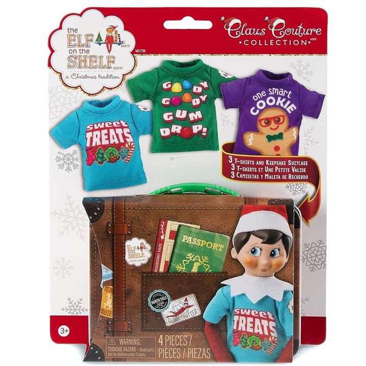 The Elf on the Shelf Claus Couture® Candy T-Shirts 3er Set | Jellybean, Plätzchen & Lebkuchen Design