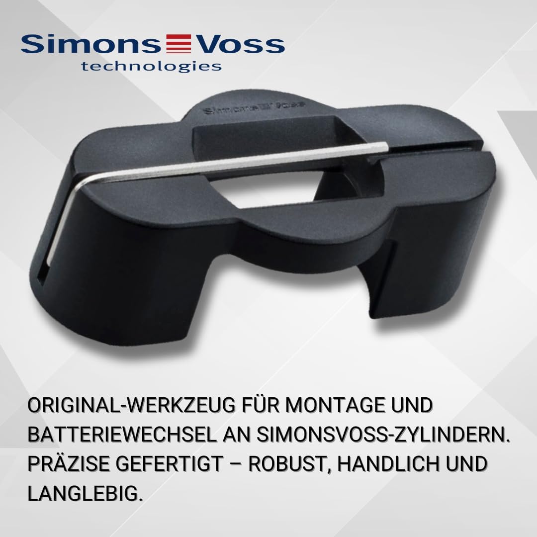 SimonsVoss Montage- und Batterieschlüssel Z5.TOOL für Digital Cylinder AX – inkl. 1,5 mm Inbusschlüs