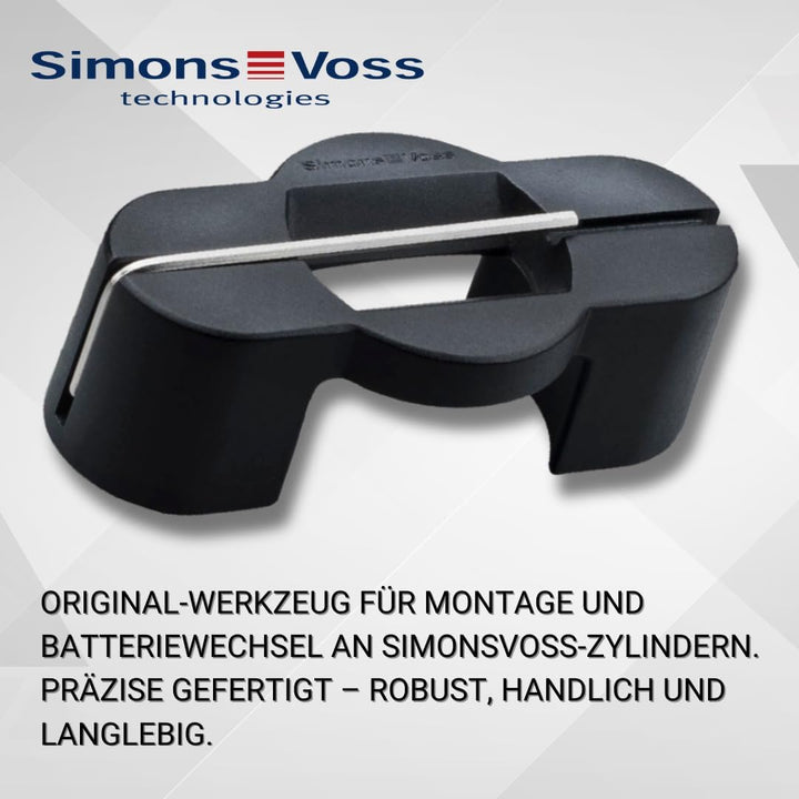 SimonsVoss Montage- und Batterieschlüssel Z5.TOOL für Digital Cylinder AX – inkl. 1,5 mm Inbusschlüs