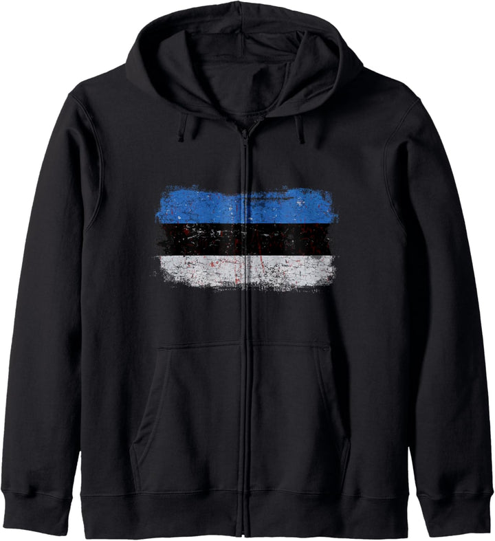 Estland Estnische Nationalflagge Kapuzenjacke
