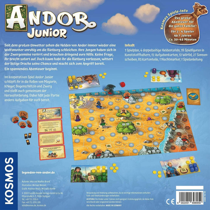 KOSMOS 698959 Andor Junior, Haltet zusammen und beschützt das Land Andor, kooperatives Kinderspiel a