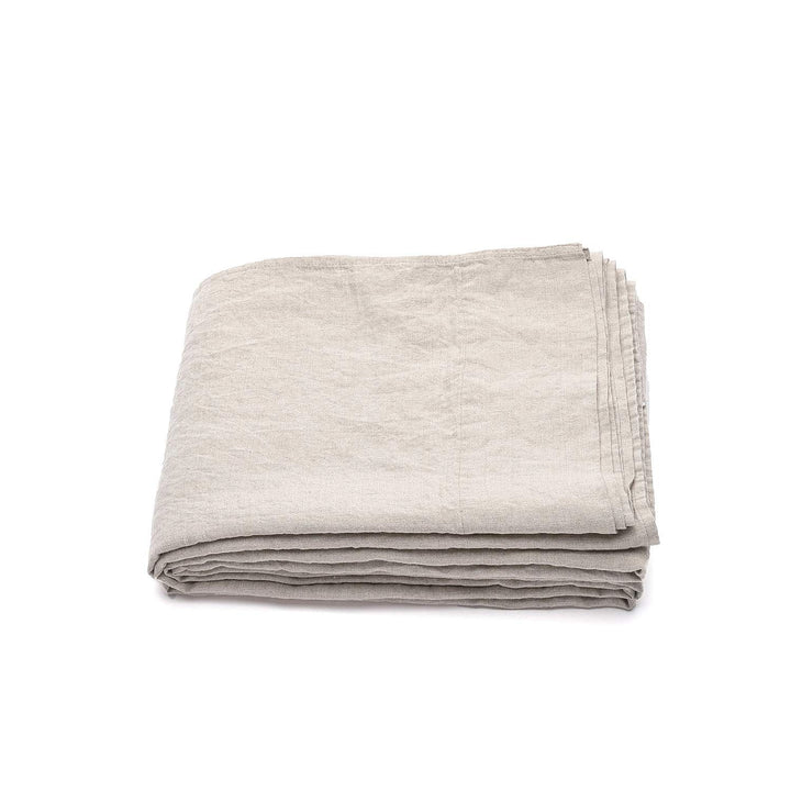 LinenMe 230 x 275 cm Vorgewaschenes naturfarbenes Leinen-Bettlaken 0299103, 230 x 275 cm