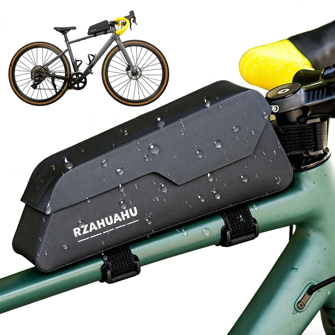 Oberrohrtasche Fahrrad 1 Liter mit Magnetischem Deckel Wasserdicht Bikepacking Oberrohrtasche Schrau