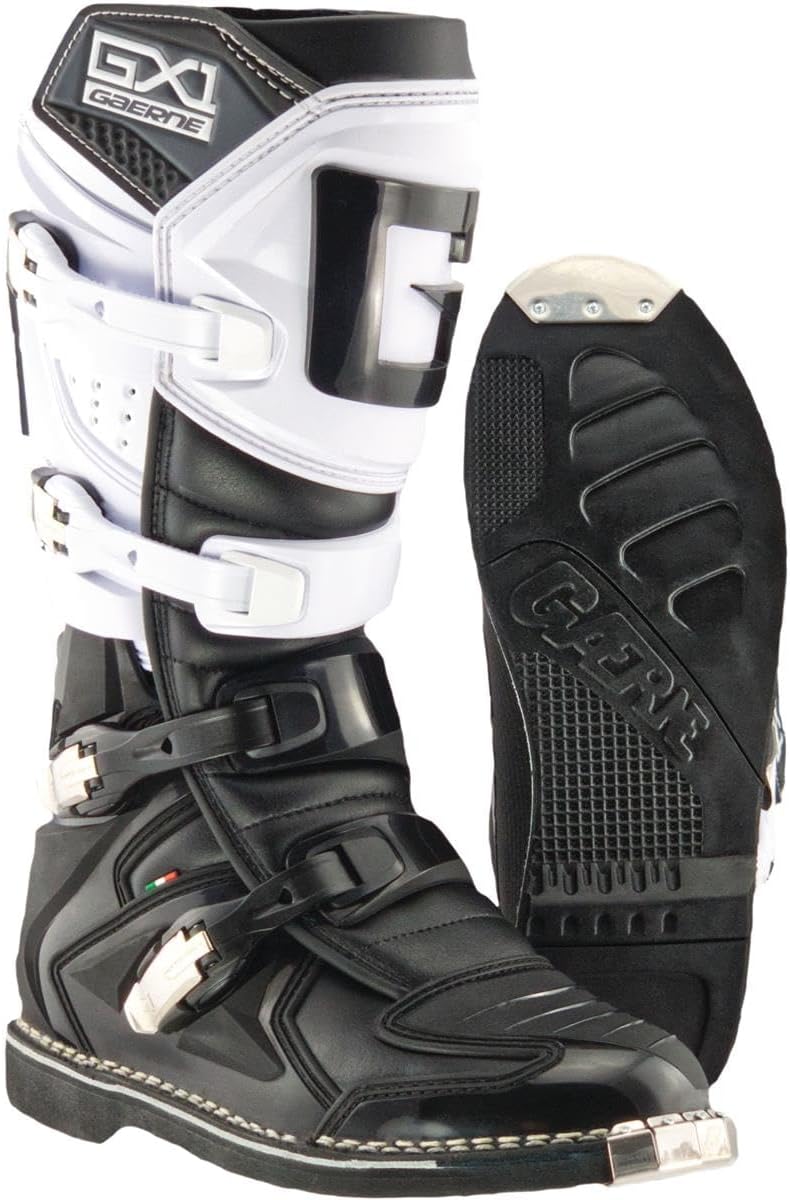 Gaerne Motocross-Stiefel GX-1 Weiss/Schwarz Weiss 45 EU, Weiß 45 EU