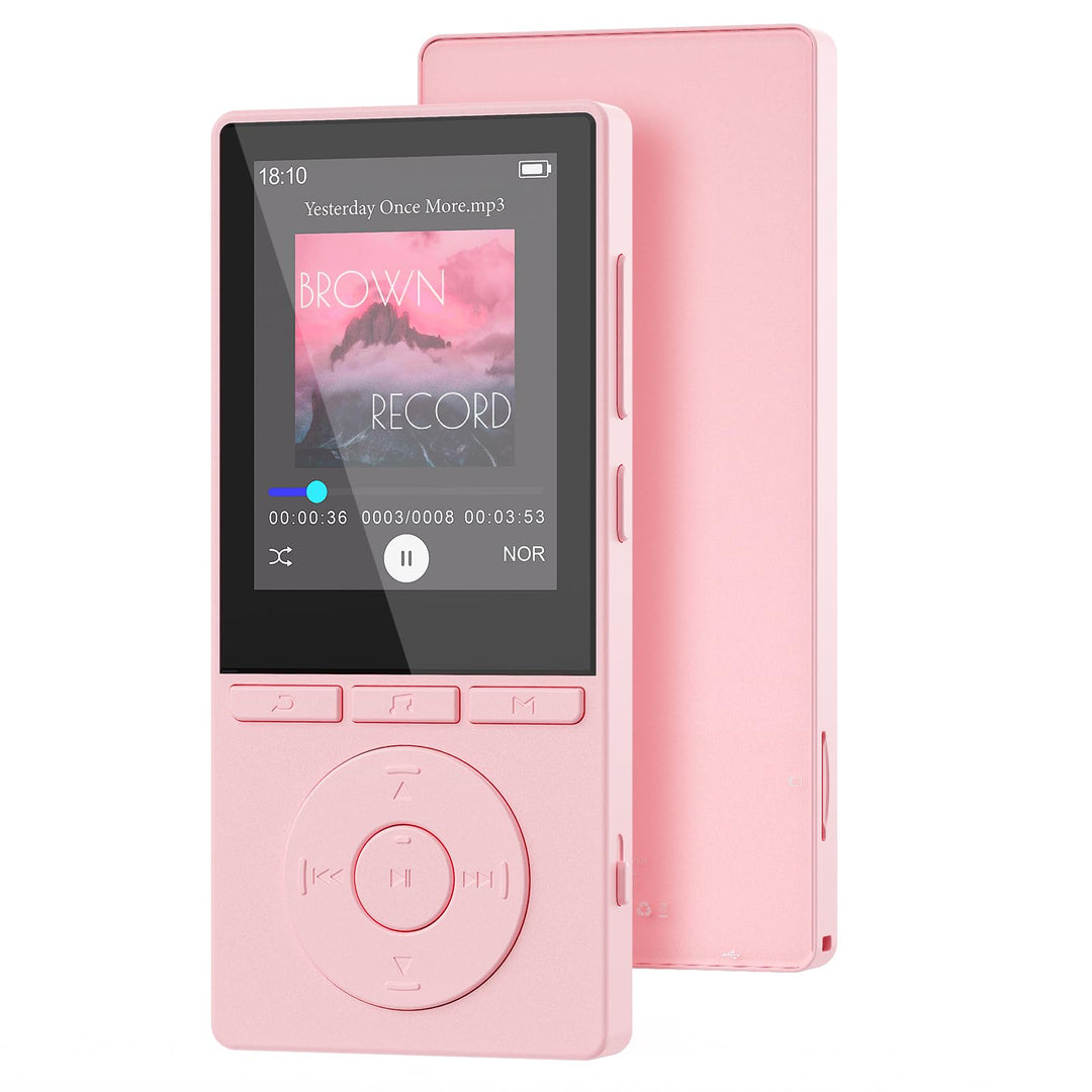 64GB MP3 Player with Bluetooth 5.3, Music Player with HiFi Sound for Sports Runners, 2.4" Screen MP3