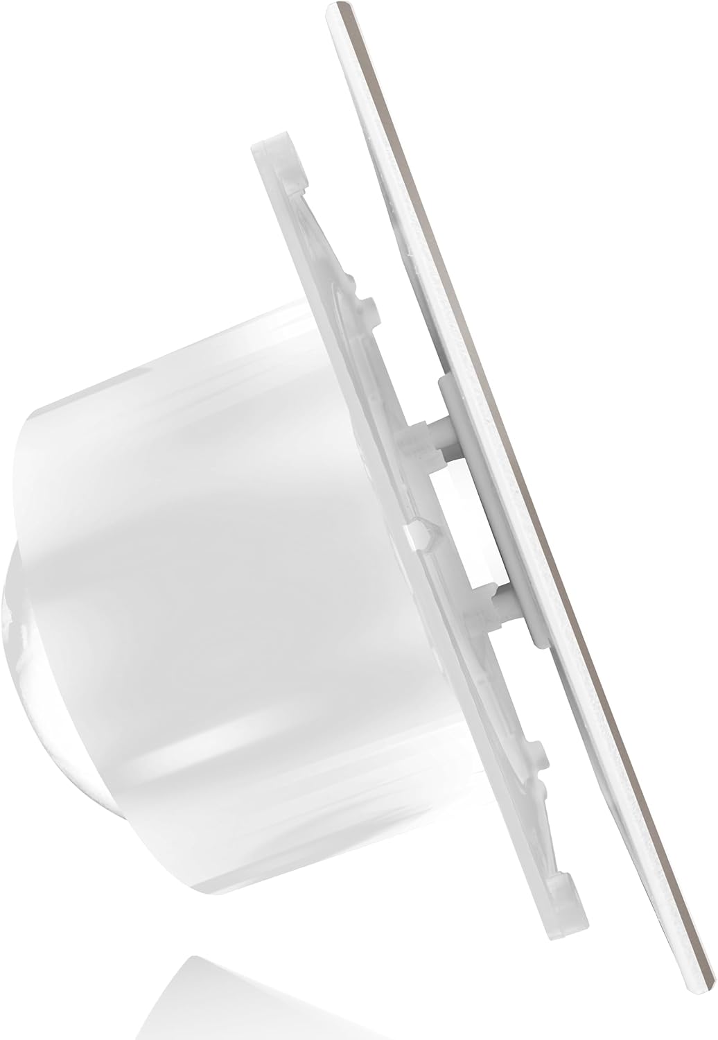 DOSPEL VERONI GLASS Badlüfter mit Feuchtigkeitssensor und Timer wc lüfter abluftventilator 100mm wei