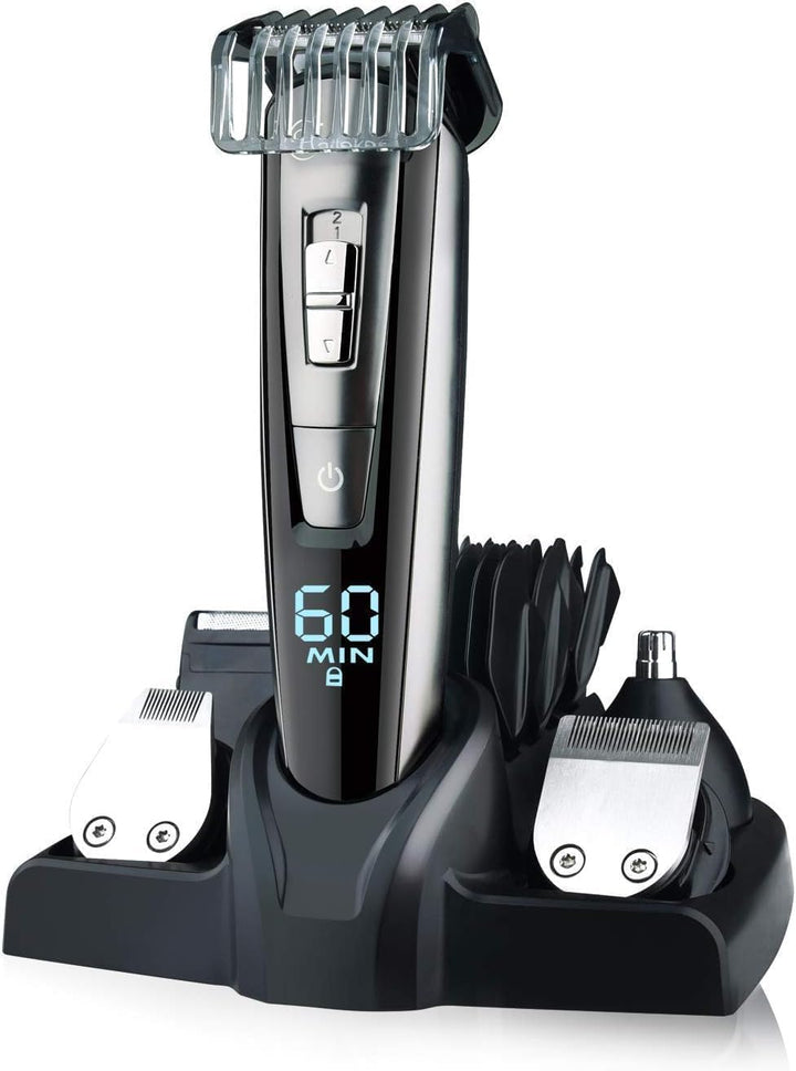 Hatteker Bartschneider Bart Trimmer Haarschneidemaschine Herren Haartrimmer Haarschneider Nasentrimm