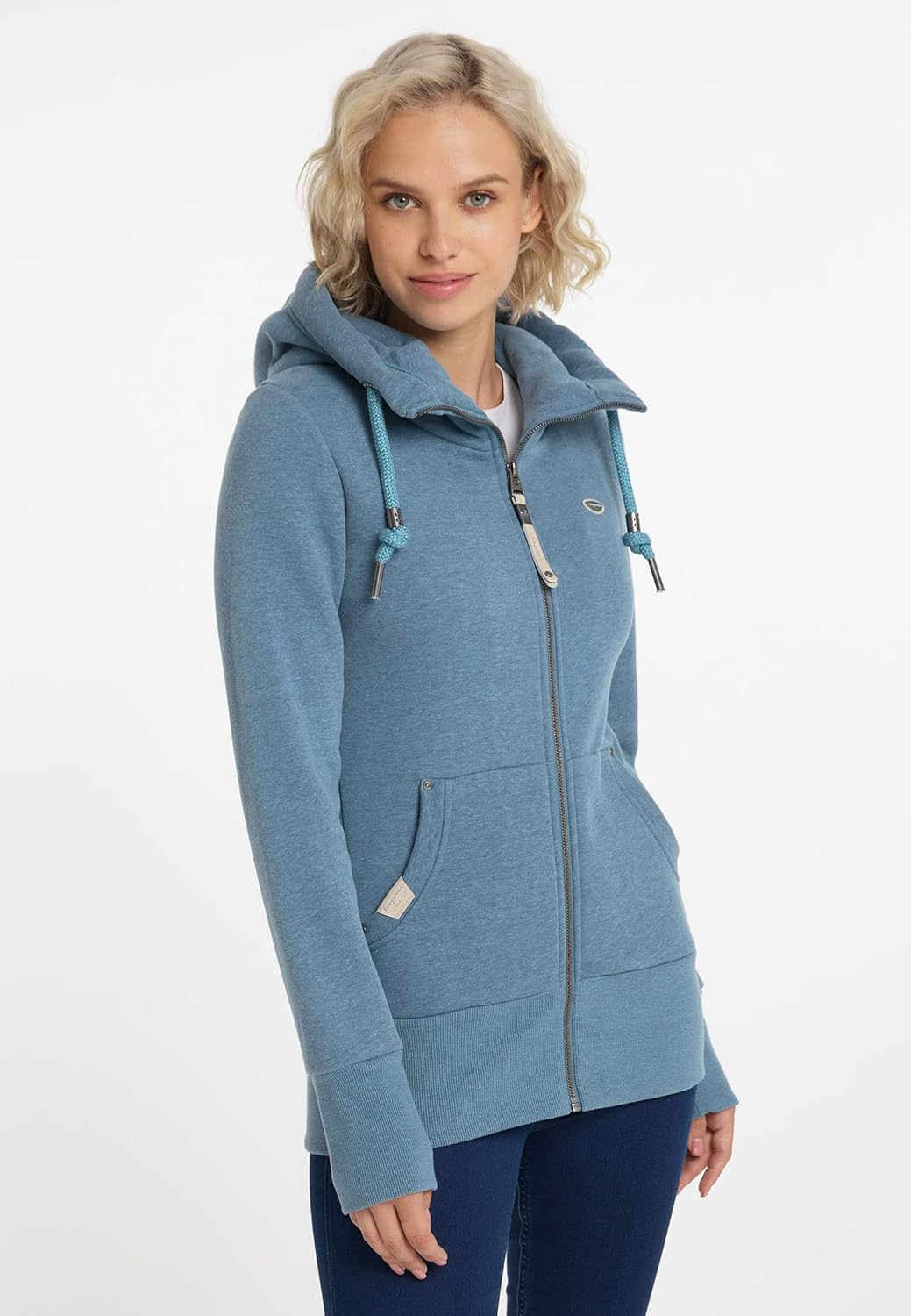Ragwear NESKA Zip Damen Sweatshirt S Aqua, S Aqua
