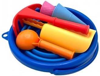 Schildkröt 7in1 Sand Toys Set, innovatives Sand-Spielset im Handtaschenformat, kompakt und platzspar