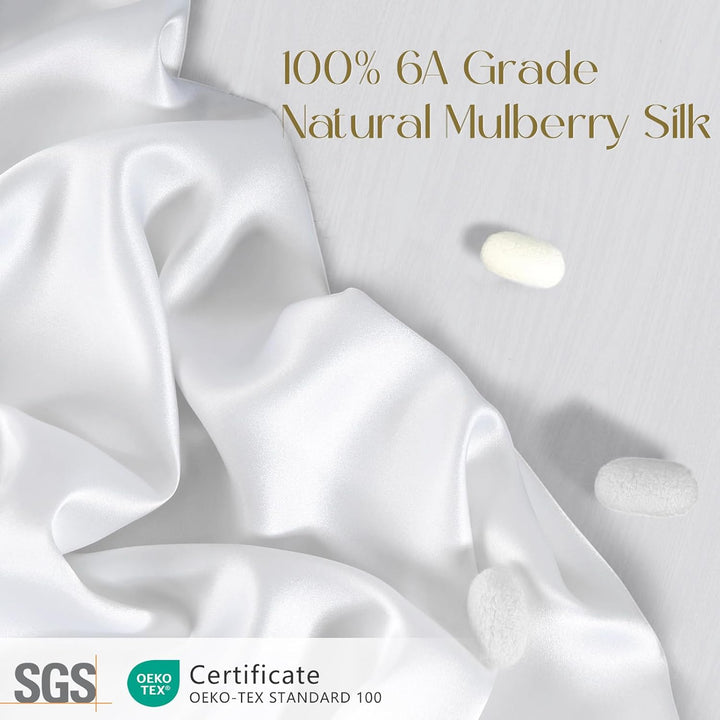 ZIMASILK Kissenbezug, 100% Mulberry-Seide, 19 Momme Seide, für Haut und Haar, auf beiden Seiten, 1 S