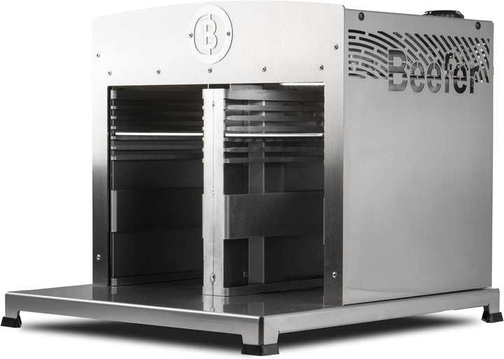 Beefer TwinPro mit herausnehmbarer Trennwand für doppelten GarraumI 800° Oberhitzegrill I Vollständi
