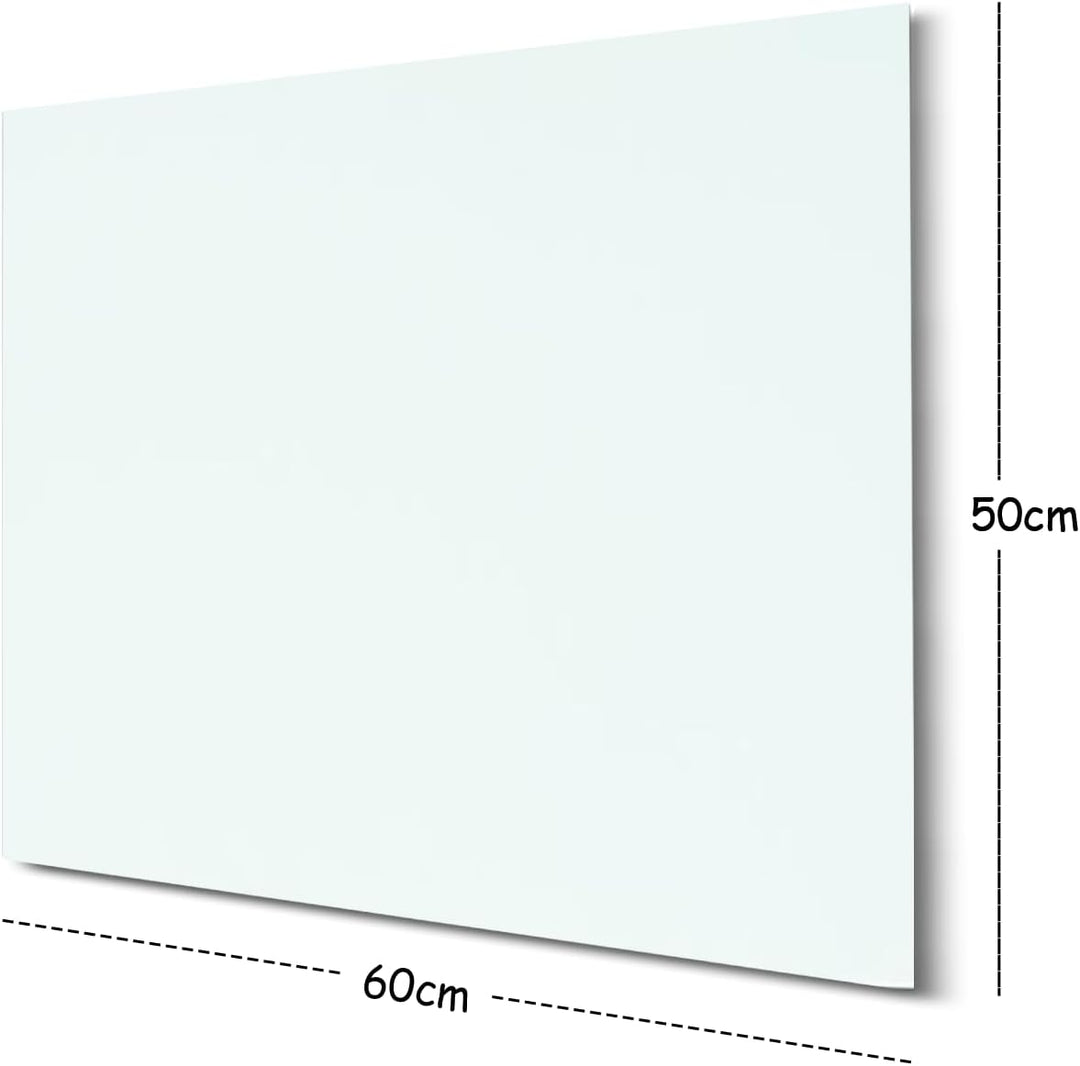 Infrarotheizung Glas 300W, Infrarot Glasheizung mit Fernbedienung 50x60 CM,Elektroheizung mit Überhi