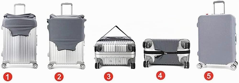 Reise Gepäck Abdeckung, Koffer Protector Tasche passt 19-20 Zoll Gepäck Colorfulmaple Multicolor S: