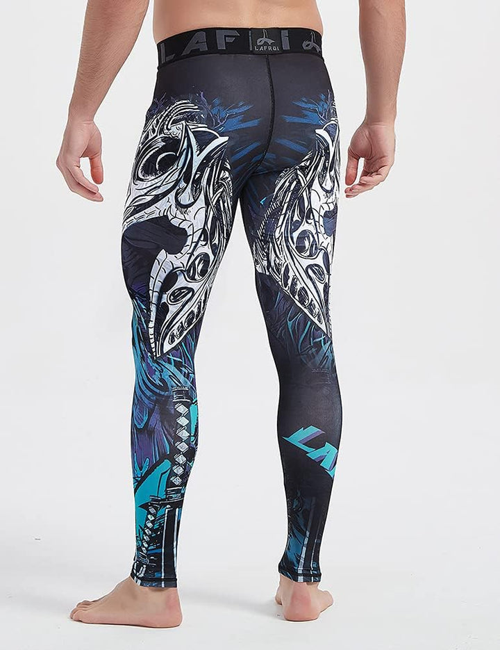 LAFROI Herren Schnelltrocknende Kompressions-Leggings-YSK08 S Commander, S Commander