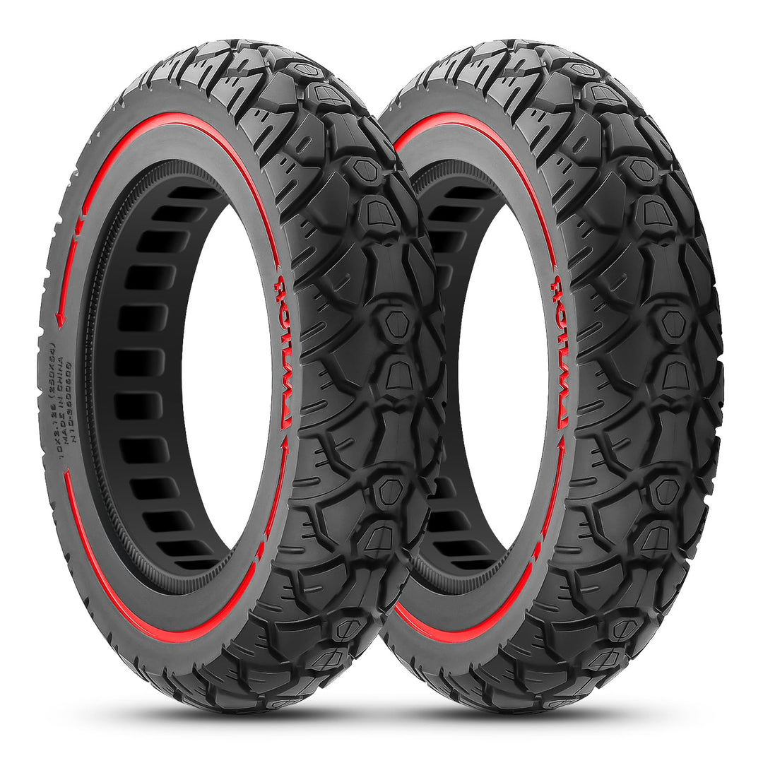 10x2.125 Reifen Vollgummi Offroad, E Scooter Vollgummireifen 10x2.125 mit Abriebfeste & Pannensicher