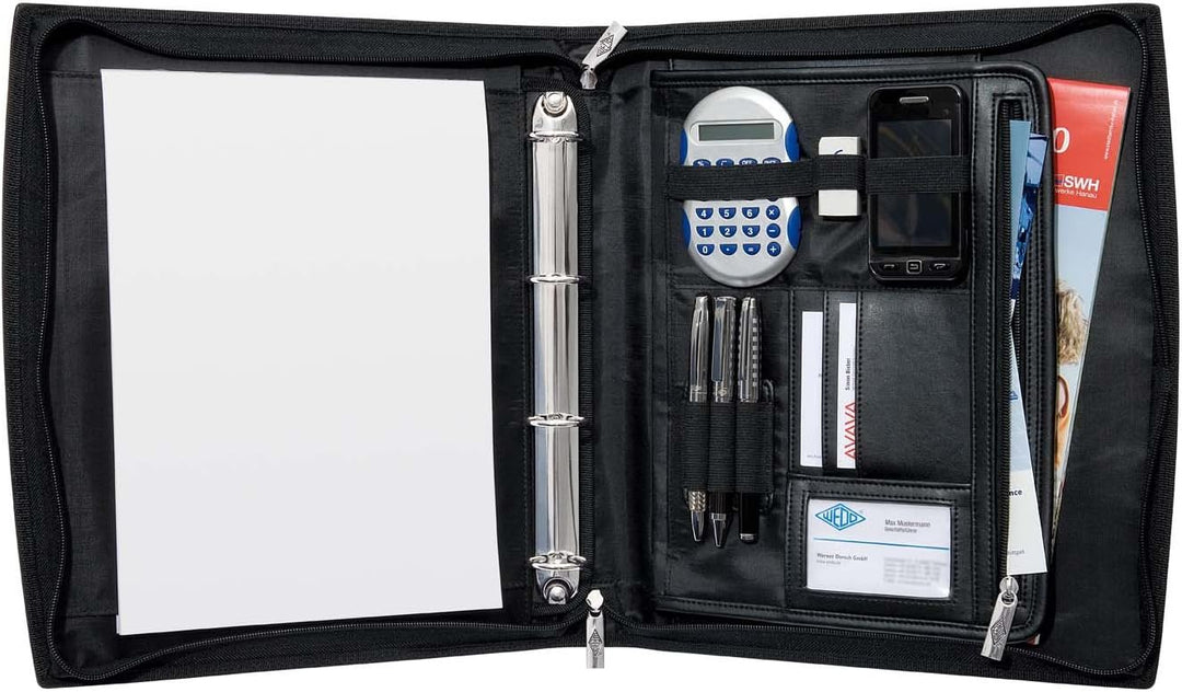 WEDO 58 5701 Fächer- and Ordnungsmappen, Orgamappe A4, Schwarz