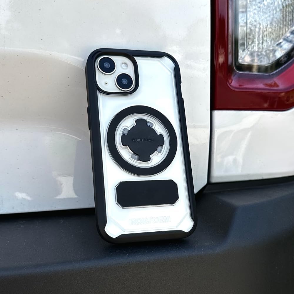 ROKFORM Rokform - iPhone 15 Hülle, Crystal Series, magnetische klare iPhone 15 Hülle mit RokLock Dre