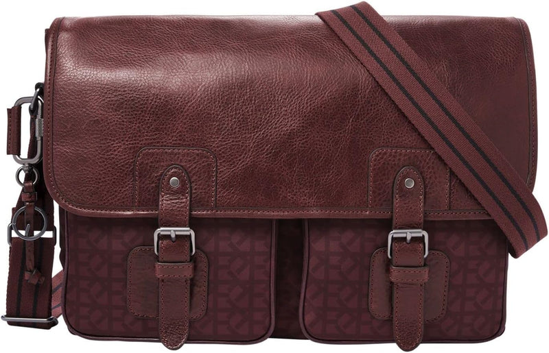 Fossil - Greenville Messenger Burgundy Leder für Herren MBG9577540