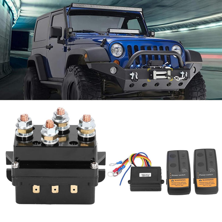 Yctze Elektrische Windensteuerung Windenrelais DC500A 12V Kabelloses Winden-Fernbedienungs-Kit Winde