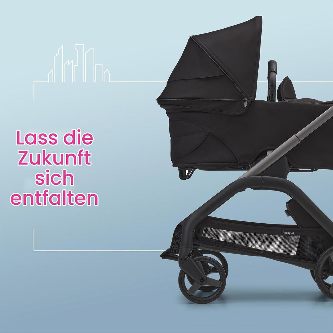 Bugaboo Dragonfly Liegewanne mit Lüftungsfenstern, einhändig faltbar in jeder Position, kompatibel m
