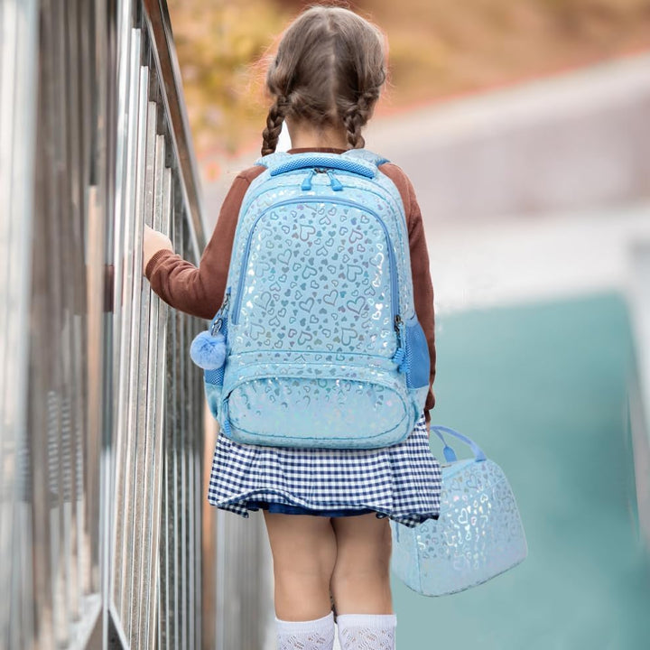 Kimwadalh Plüsch Kinderrucksack Mädchen Rucksack Schulrucksack Leichtgewicht Schulranzen für Mädchen