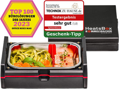 Rommelsbacher Elektrisch beheizbare Lunchbox HB 100 Heatsbox - zum Erhitzen von Speisen, Zeitvorwahl