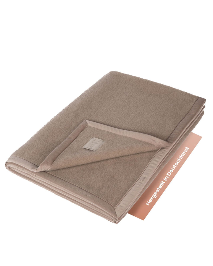 Ritter Decken Wolldecke Kaschimoon 100% 150 x 220 (ungefärbten) feinstem Kaschmir in mongolgrau. Die