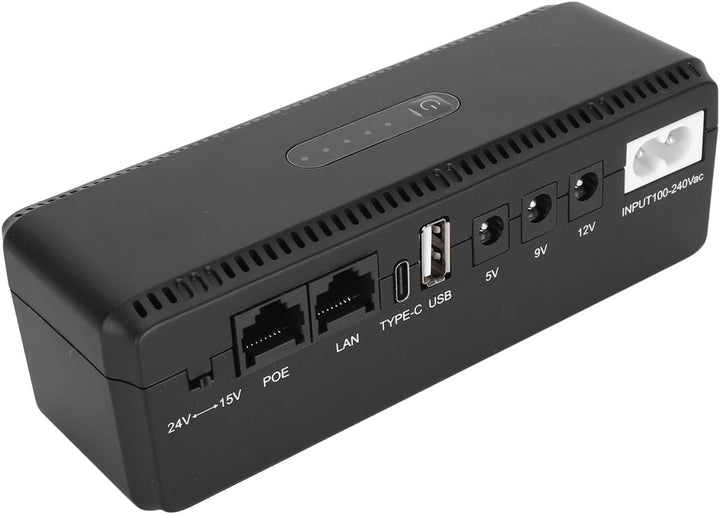 USV-Batterie-Backup, 10400 MAh Unterbrechungsfreie Stromversorgung mit 15 V 24 V POE-Anschlüssen und