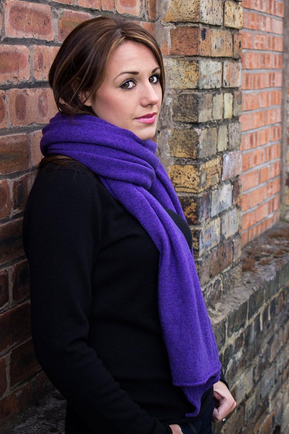 Love Cashmere Damen 100% Kaschmir Schal - Handgefertigt in Schottland - UVP €300 92 zentimeter von 1