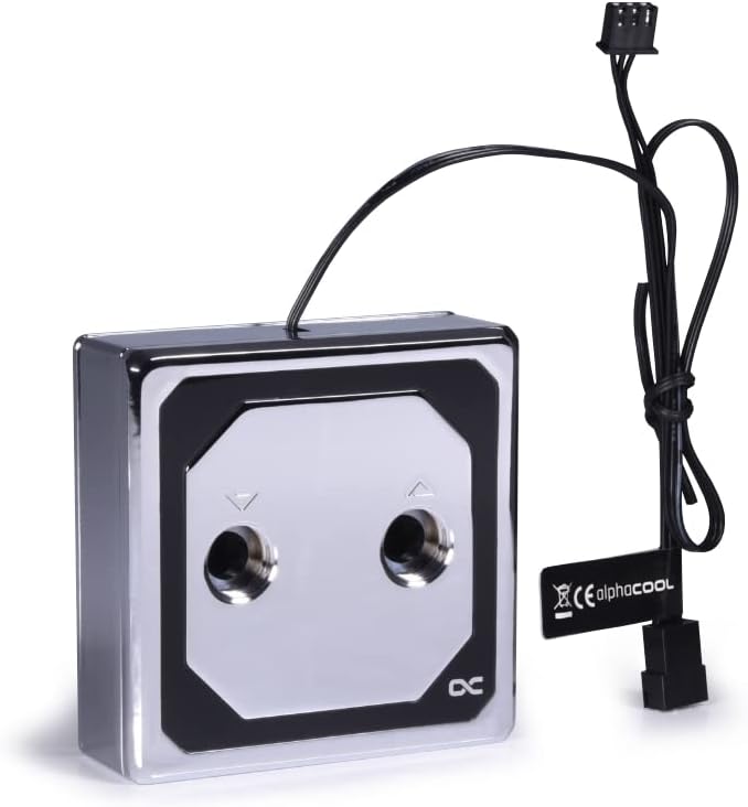 Alphacool 13083 Eisblock XPX Aurora Edge - Full Brass Chrome Digital RGB CPU Kühler Wasserkühlung