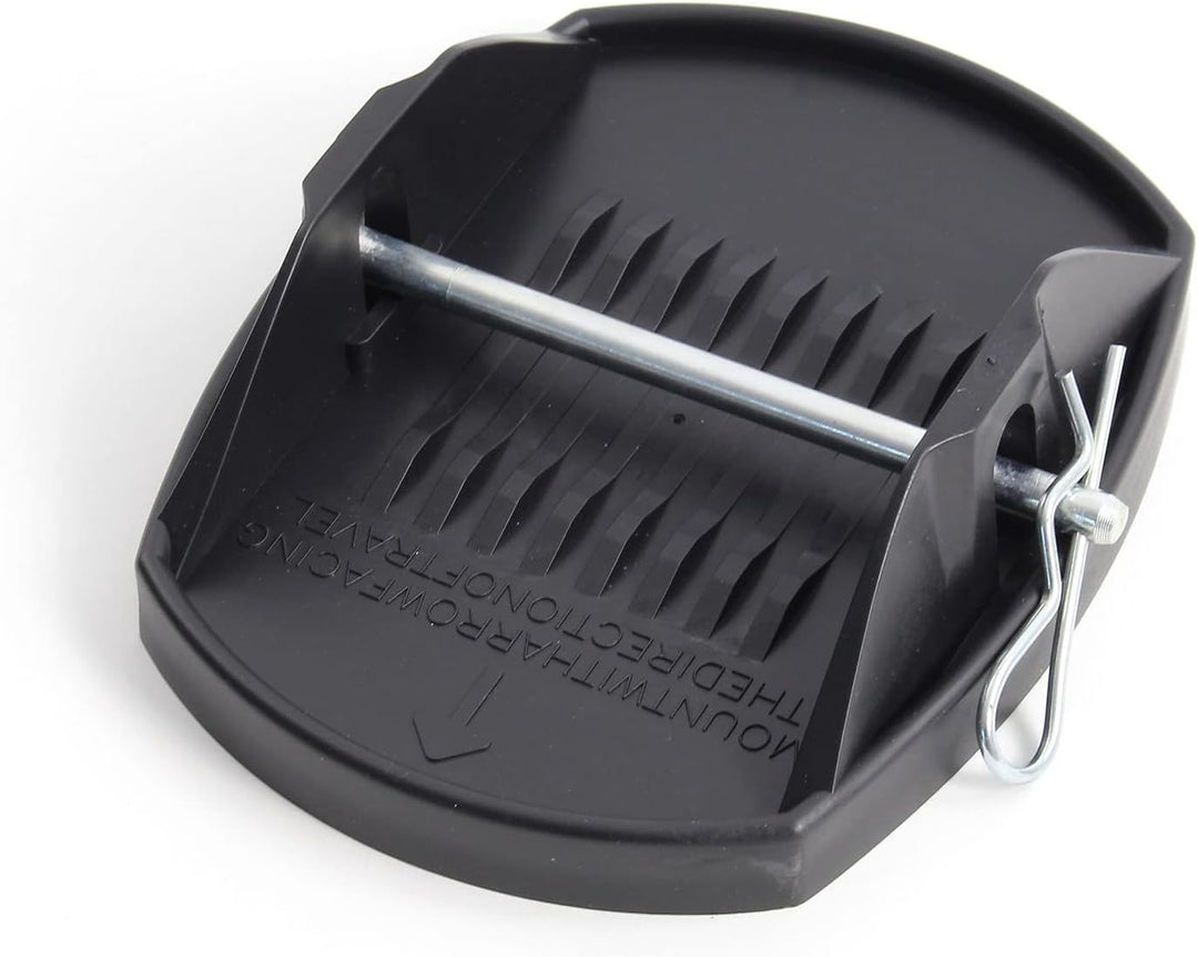 XPOtool 4X Stützplatten 180 x 145 mm mit Metallstift für Kurbelstütze von Wohnwagen, Wohnmobil, Cara