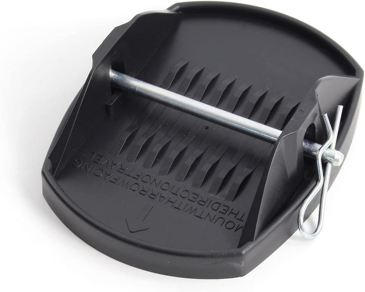 XPOtool 4X Stützplatten 180 x 145 mm mit Metallstift für Kurbelstütze von Wohnwagen, Wohnmobil, Cara