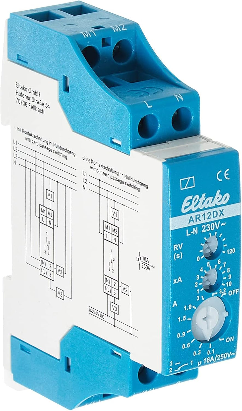 Eltako Stromrelais. 1 Wechsler potenzialfrei 16A/250V AC AR12DX-230V