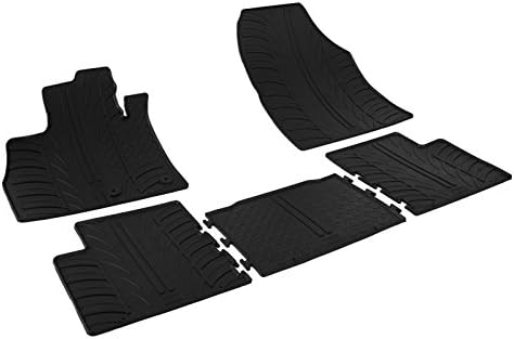 Gledring Satz Gummimatten kompatibel mit Renault Scenic IV 11/2016- (T Profil 5-teilig) Fussmatten,