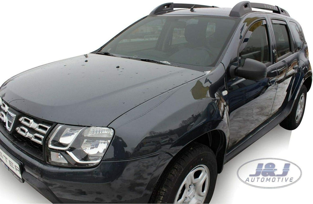 Heko Towequipe HEKO-13108 Windabweiser für Dacia Duster (5-Türer) ab 2010, 4 Stück, Transparenter