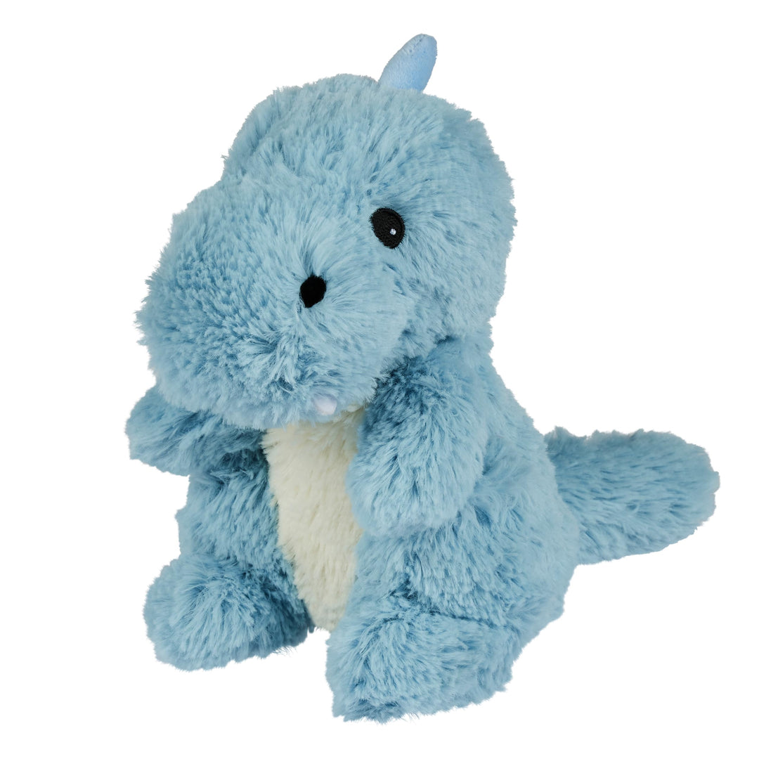 Warmies® Vollständig beheizbares Kuscheltier mit französischem Lavendel, Baby-Dinosaurier, blau
