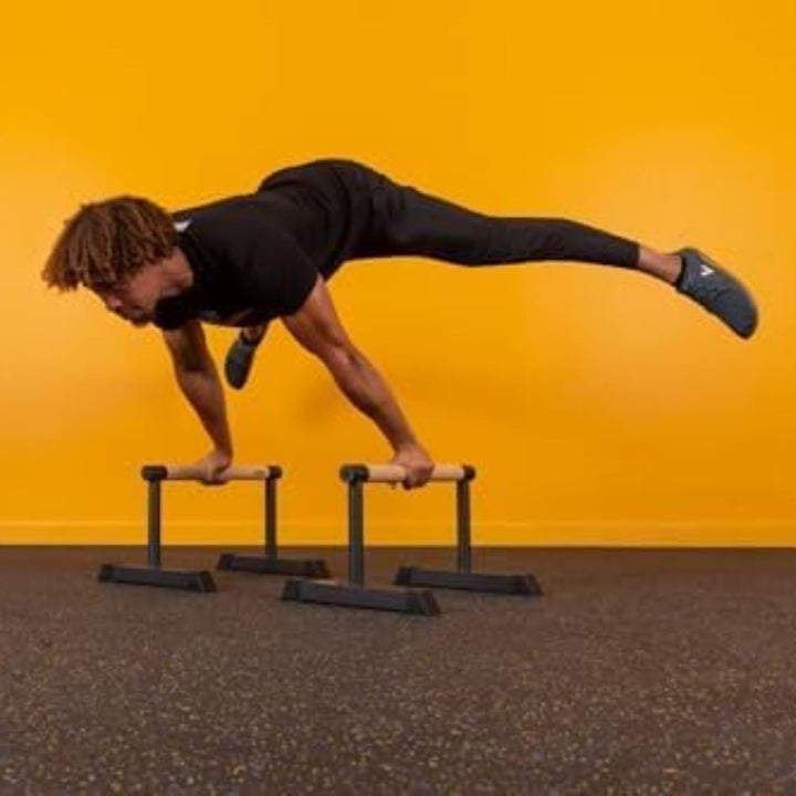 Gravity Fitness | Parallettes - mittelgross - neue 38-mm-Griffe - Calisthenics, Crossfit, Heim- und