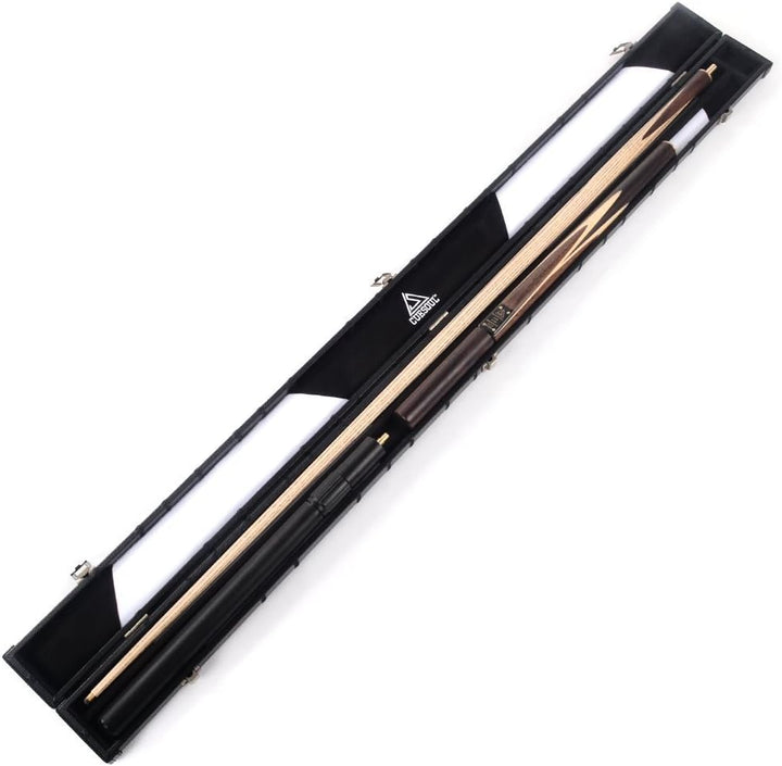 CUESOUL Classic Handmade 57 Zoll Rosewood Snooker Cue mit schwarzem Gehäuse aus Cue und Aluminium Te