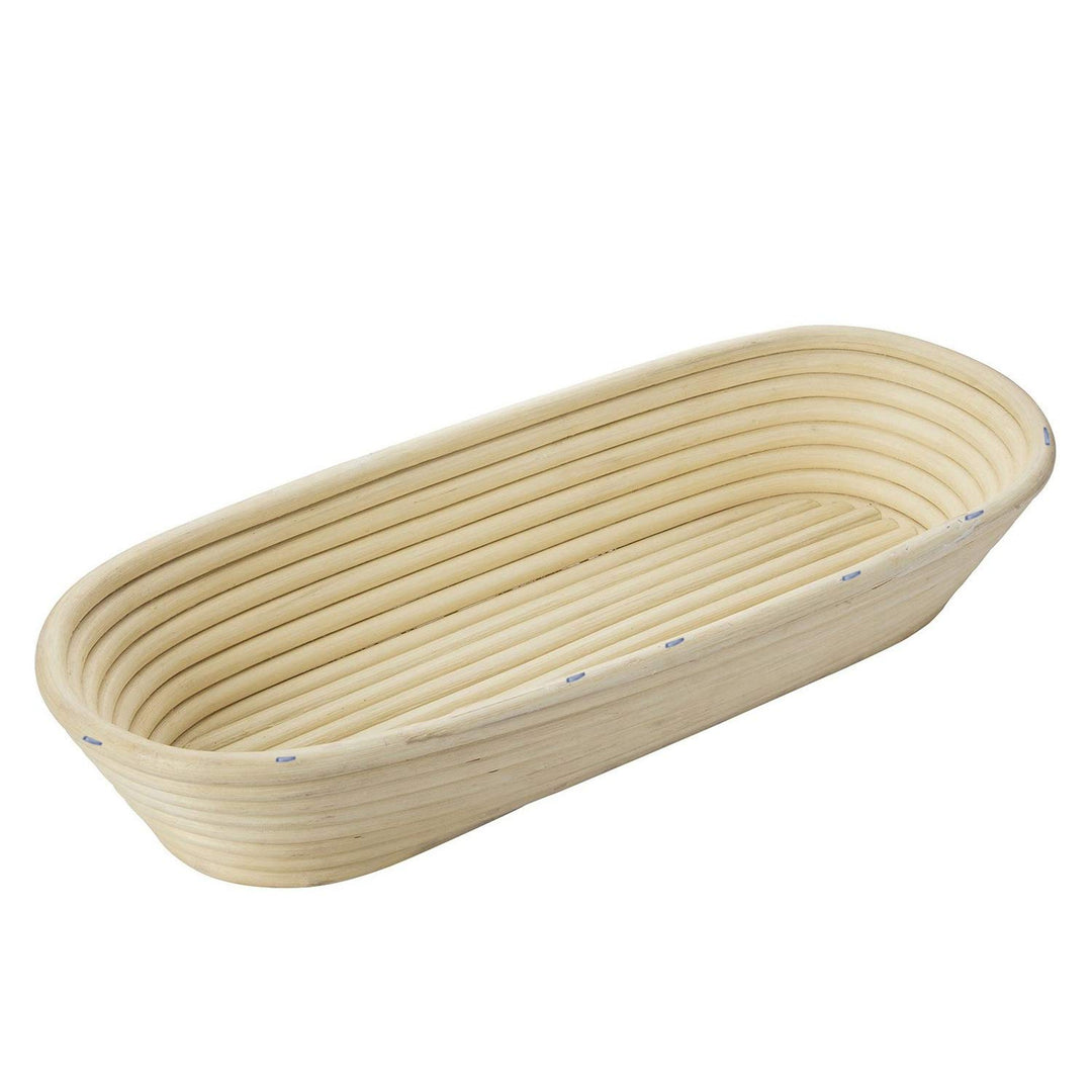 Westmark Gärkörbchen, Für 1500-2000g Brotteig, Oval, Länge: ca. 40 cm, Peddigrohr, Hellbeige, 320222